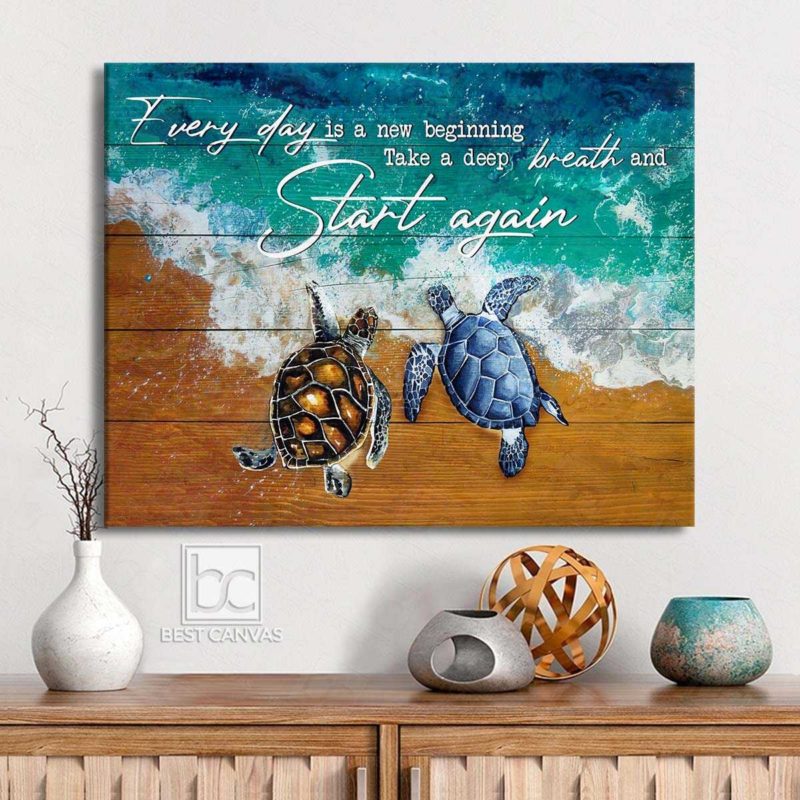 Top 03 Turtle Couple On Beach For Beach House Decor Everyday