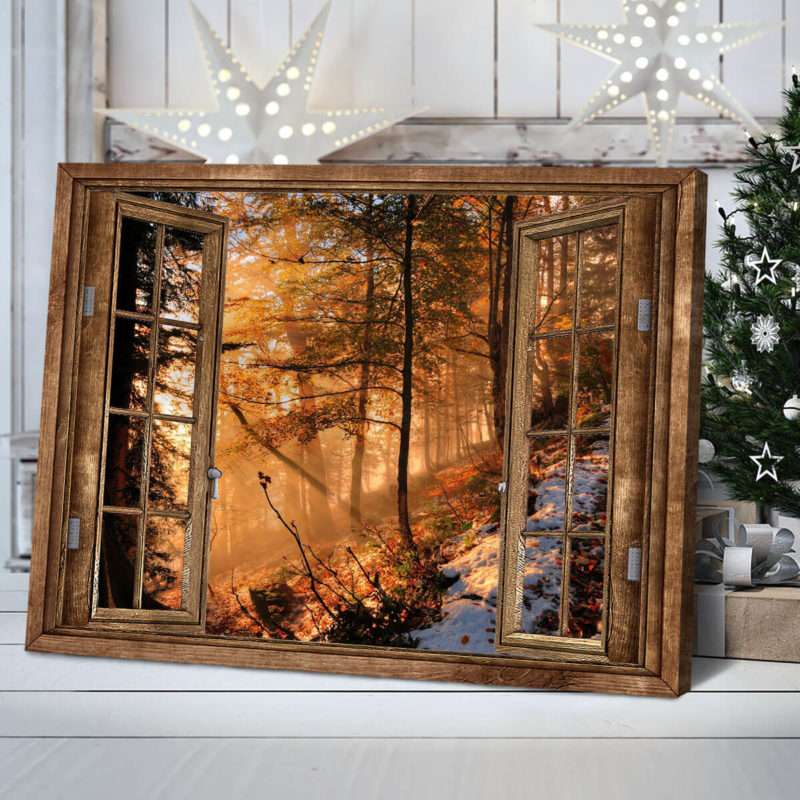 Forest Canvas Wall Art, Autumn Landscape Canvas Wall Art, Forest Wall ...