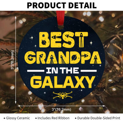 Grandpa ceramic ornament