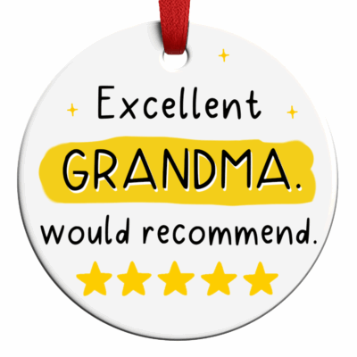 Grandma ceramic ornament