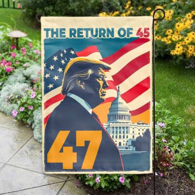 Donald Trump Patriotic American Bald Eagle Yard Signs Garden Flags for Outside 12x18 Double Sided Outdoor House Holiday Decorations