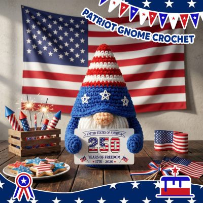 USA 250th anniversary gnome