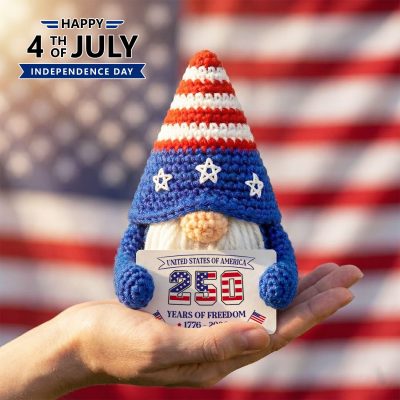 USA 250th anniversary gnome